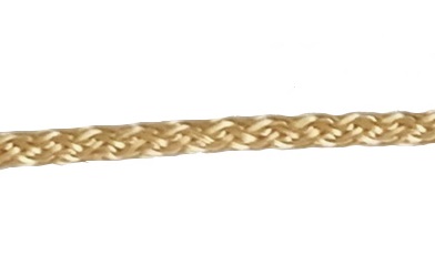 Шнур с наконечниками "крючок-прозрачный" для пакетов, Золото, №44, 4 мм, 100 шт